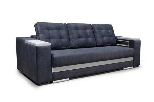 Прямой диван Мадрид-4 (с широким выкатанным подлокотником)