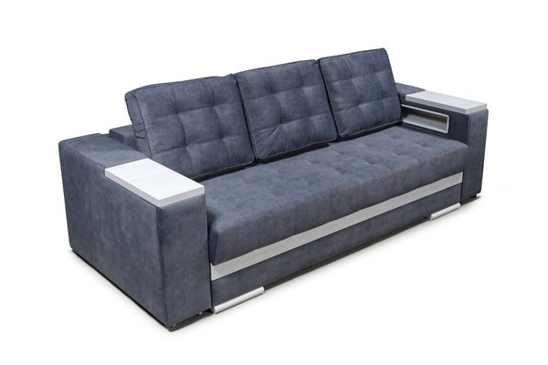 Прямой диван Мадрид-4 (с широким выкатанным подлокотником)