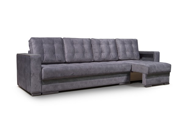 Модульный диван Мадрид-4 серый (200+70)