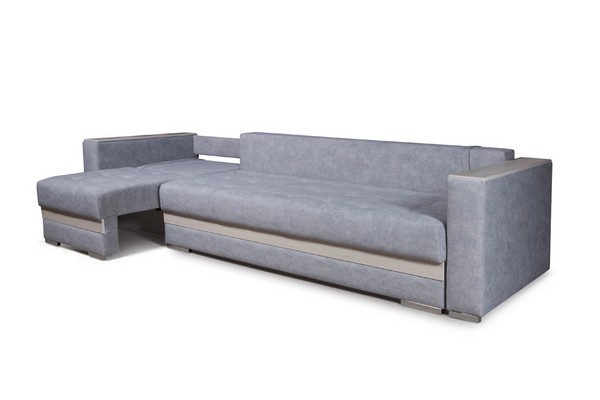 Модульный диван Мадрид-4 пепельный (200+70)