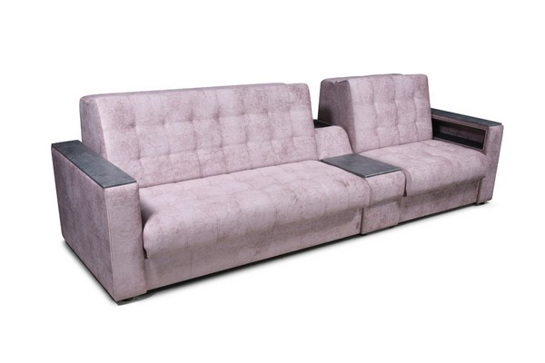 Модульный диван Поло Дубль (столик + розетки)